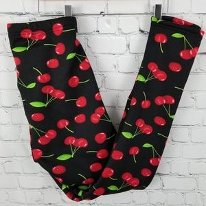 JUST COZY | faux fur lined cherry leggings